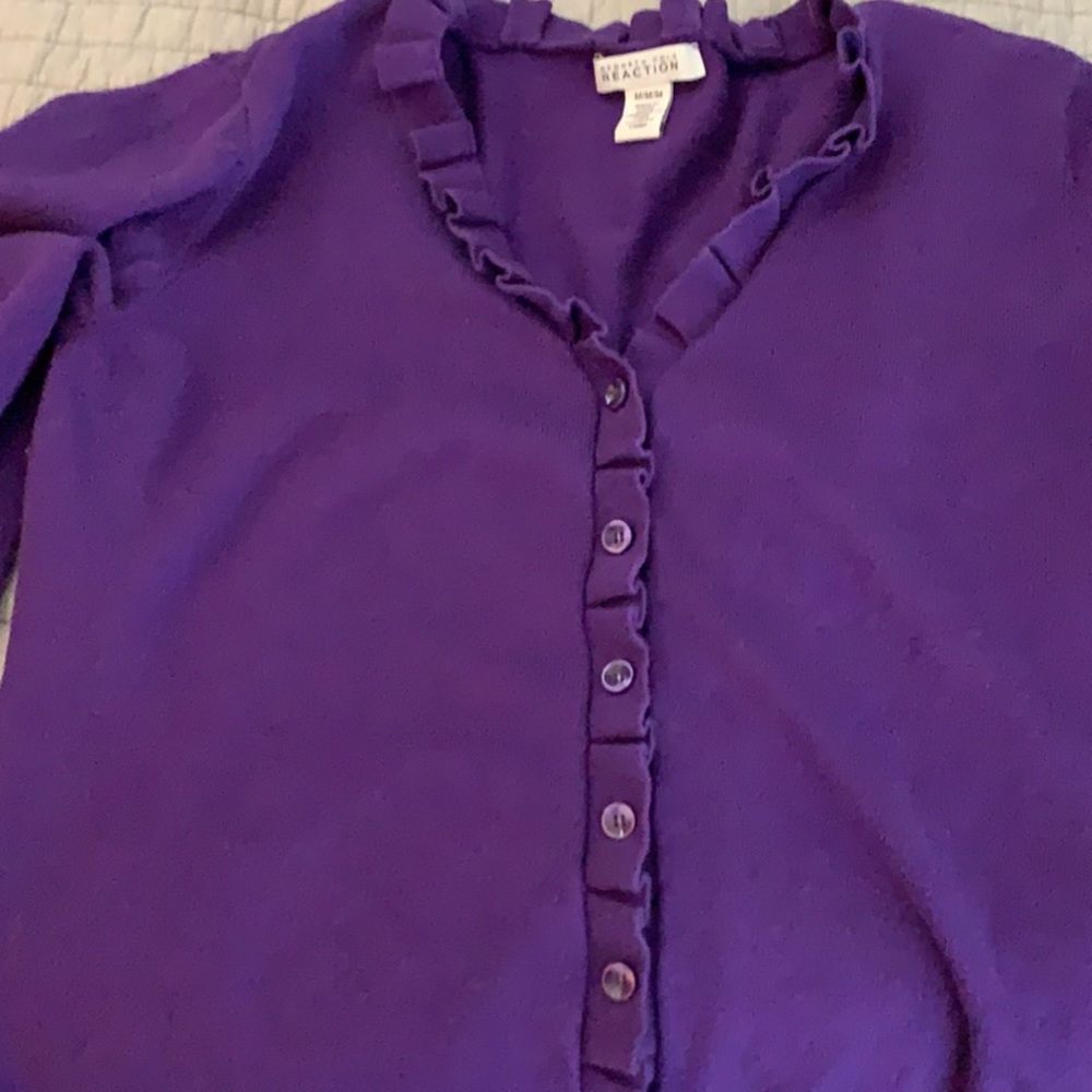 Purple Cardigan